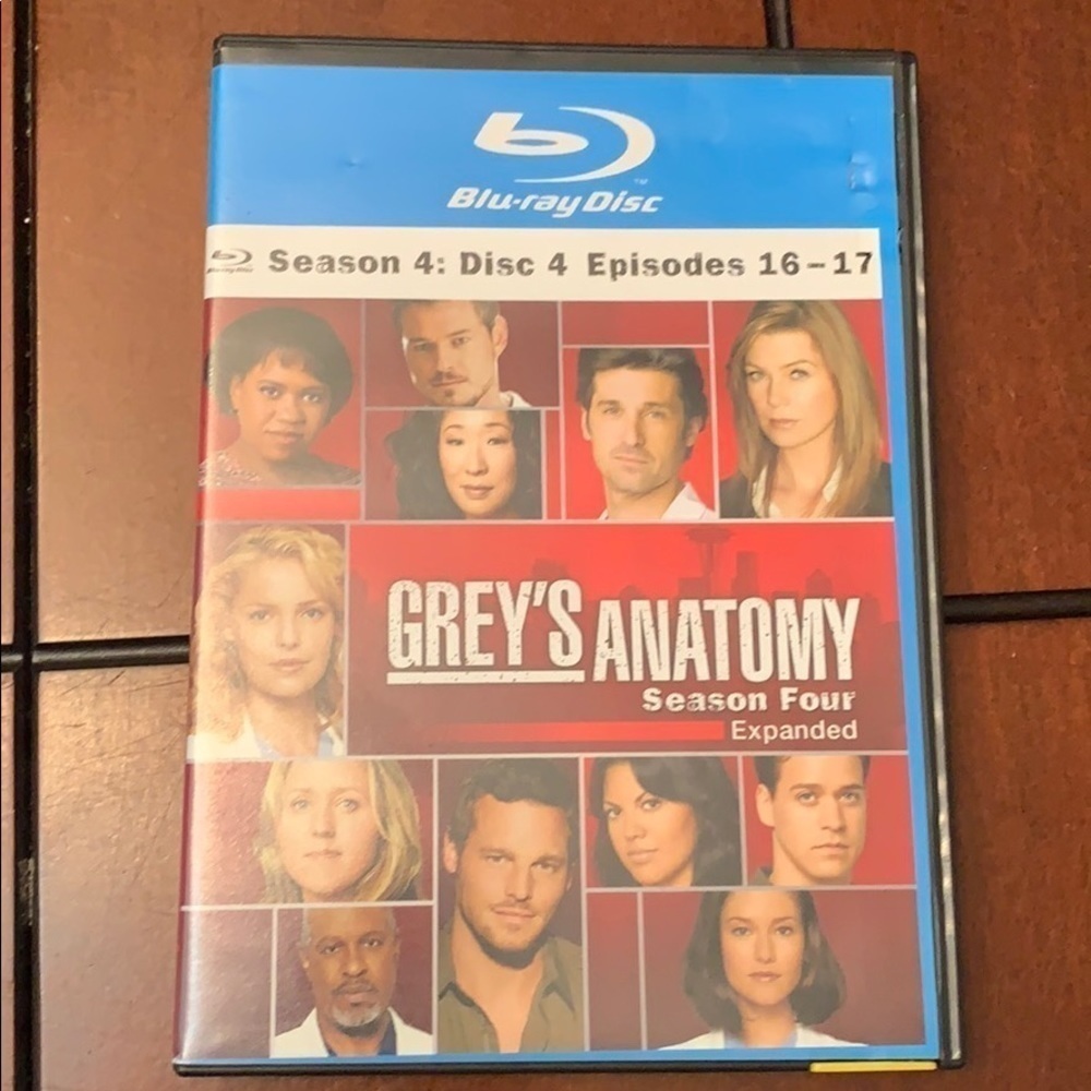 GREY'S ANATOMY SEASON 4 DISC 4 EPISODES 16-17